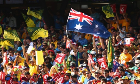 Though the home fans aren't totally outnumbered.