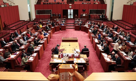 The Senate in Canberra