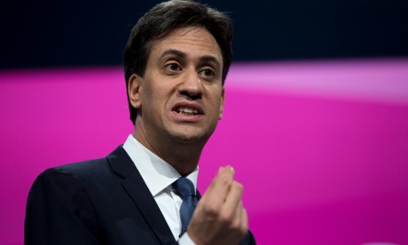 Ed Miliband delivering his address to the party’s annual conference in Manchester.