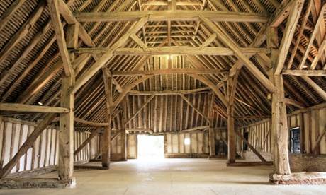 The restored medieval Barley Barn at Cressing Temple, Essex – thought to be the oldest such structure standing in the world. 