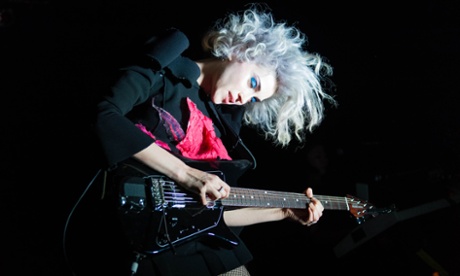 St Vincent on stage in 2014: ‘There’s a wilder energy at festivals.’