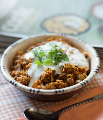 East African spiced lentils