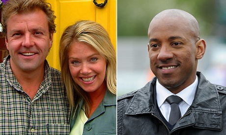 Homes under the Hammer regulars Martin Roberts, Lucy Alexander with new presenter Dion Dublin.
