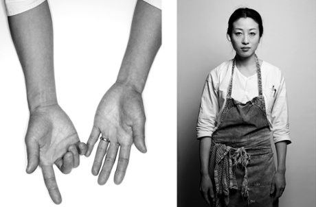 a chef and her hands