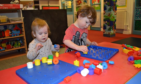 Children playing at a nursery