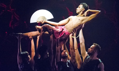 Sooraj Subramaniam in Bayadère: The Ninth Life at the Linbury studio.