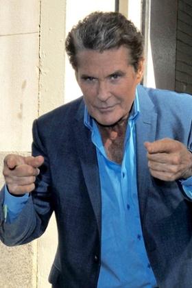 Straight-talker … David Hasselhoff.
