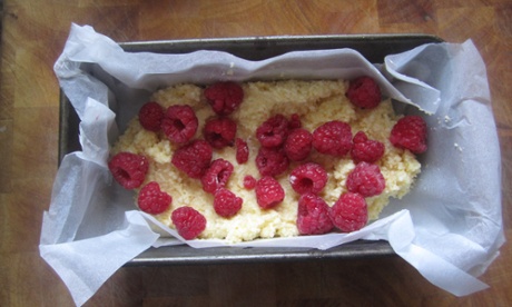 Add the raspberries