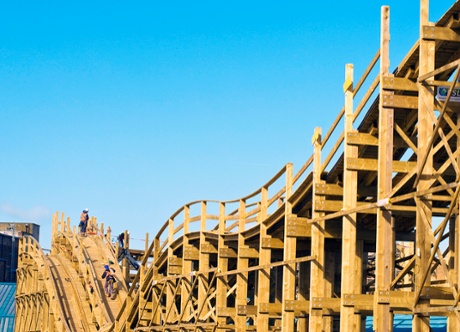 Dreamland's scenic railway under (re)consctruction