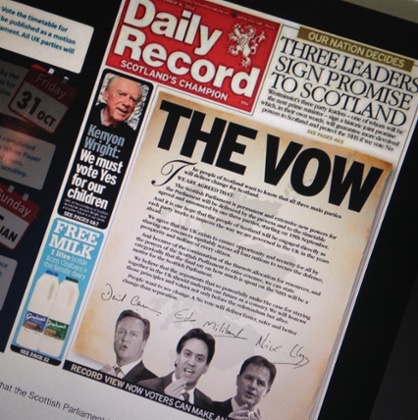 Daily Record front page