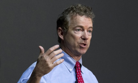 FILE - In this March 13, 2015 file photo Sen. Rand Paul, R-Ky. speaks at Bowie State University in Bowie, Md. In the Republican roar over Common Core, various myths are being peddled as fact. Even so, the 2016 GOP presidential prospects who are criticizing Common Core have a point _ if an overstated one _ when they dispute the notion that it is strictly a voluntary initiative that bubbled up from communities and states.  In complicated but unmistakable ways, the federal government does put pressure on states to live up to the standards. (AP Photo/Jose Luis Magana, File)