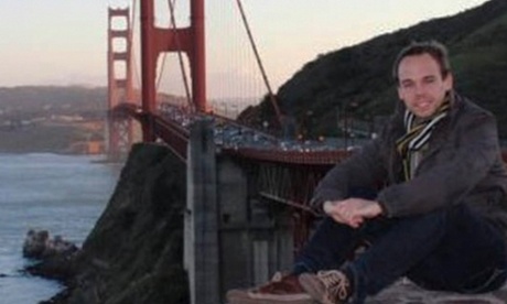 Co-pilot Andreas Lubitz in front of the Golden Gate bridge in San Francisco. Photograph: Facebook/Reuters