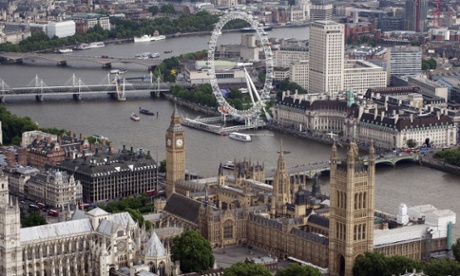Aerial view of London