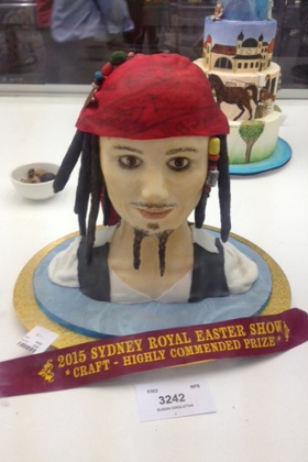 Johnny Depp cake Royal Easter Show Sydney