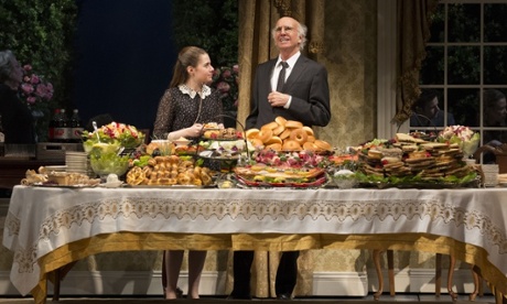 Sex and death ... Rachel Resheff and Larry David in Fish in the Dark.