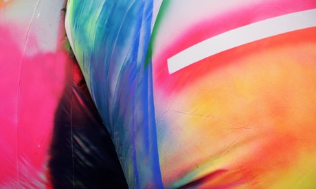 Claire Ashley inflatable close up.