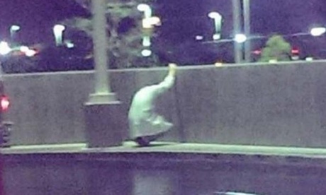 doctor sobbing outside hospital after losing patient