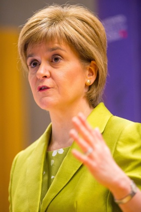 File photo dated 16/03/15 of First Minister of Scotland Nicola Sturgeon, who has said that Ed Miliband is still 