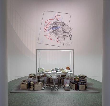 Karl Lagerfeld's desk