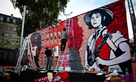 Shepard Fairey is one of the street artists supporting Google's project