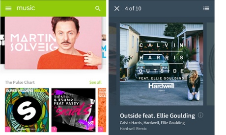 Beatport app for Android.