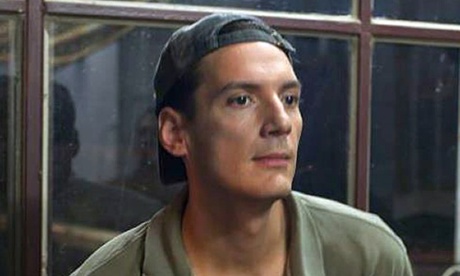 A picture taken in July 2012 shows freelance photographer Austin Tice in an undisclosed location in Syria. The American journalist has been missing in Syria for more than two weeks.