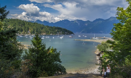 Panoramic shot of Bowen Island