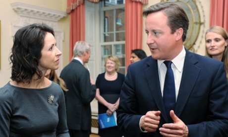 Morrissey meeting David Cameron at 10 Downing Street in 2011.