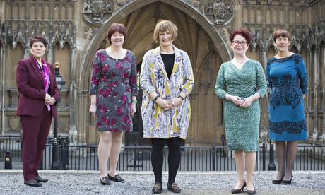 Set to go: Labour MPs Siân James, Joan Walley, Tessa Jowell, Hazel Blears and Dawn Primarolo.
