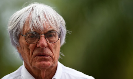 Bernie Ecclestone watches practice for Formula One’s Malaysian Grand Prix with the sport in crisis.