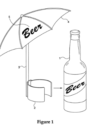 beer umbrella invention us patent office