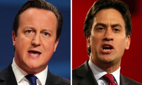 David Cameron Ed Miliband Opinium election