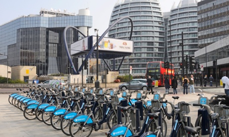 Boris bikes in Old Street
