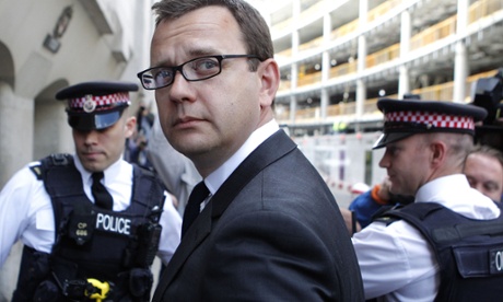 Andy Coulson arrives to face sentencing at the Old Bailey.