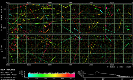 An interaction in the Nova far detector