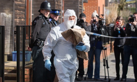 A police forensic science team investigates a property in Barton Hill in the search for missing teenager Rebecca Watts.