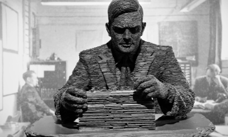 Sculpture of Alan Turing by Stephen Kettle at Bletchley Park