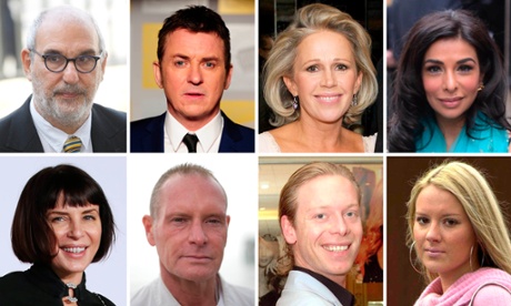 Alan Yentob, Shane Richie, Lucy Taggart, Shobna Gulati, Lauren Alcorn, Robert Ashworth, Paul Gascoigne, Sadie Frost