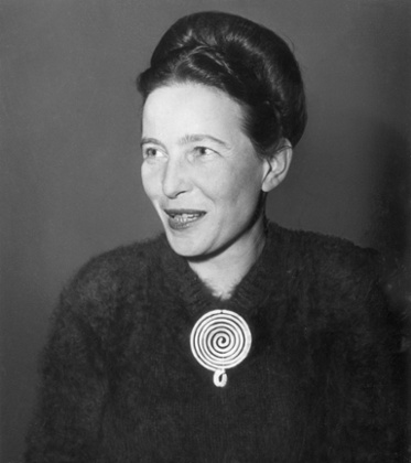 French author and early feminist Simone de Beauvoir