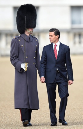 The President of Mexico, Enrique Pena Nieto on a state visit