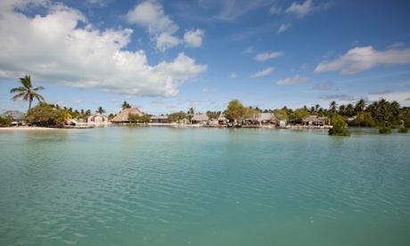High tide completely surrounds Eita, South Tarawa. If the seas continue to rise at the current rate, it won’t be long before the villagers will have to relocate, as many have already done.