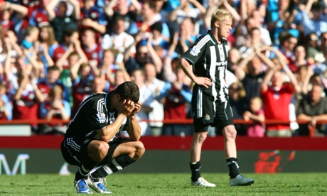 Newcastle at Villa in 2009