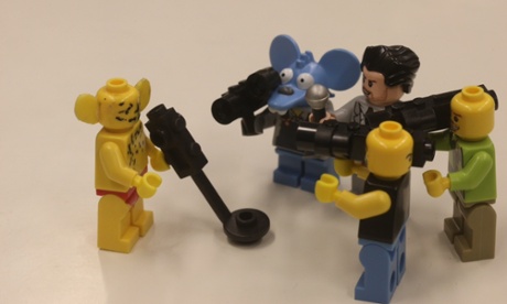 Reporters doorstopping Tony Abbott this morning.