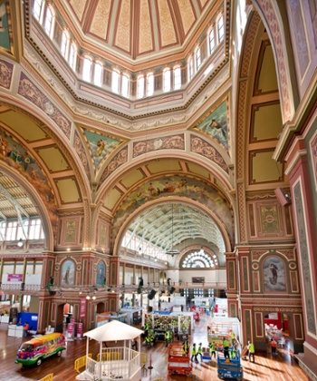 Interior of the Exhibition Building today.