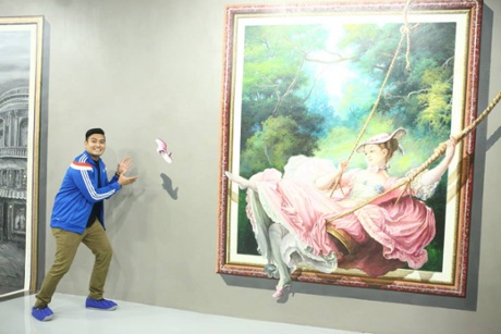 Fragonard’s The Swing, as interpreted by Manila’s Art in Island museum.