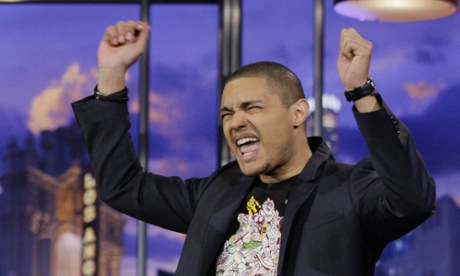 THE TONIGHT SHOW WITH JAY LENO -- Episode 4177 -- Pictured: Comedian Trevor Noah performs on January 6, 2012 -- Photo by: Paul Drinkwater/NBC/NBCU Photo Bank2010s|2011-2012|airdate01/06/2012|Color|comedy|episodic|gesturing|Horizontal|indoor|latPhotoBank|NUP_147833|Season20|select|single|solo|TalkShow