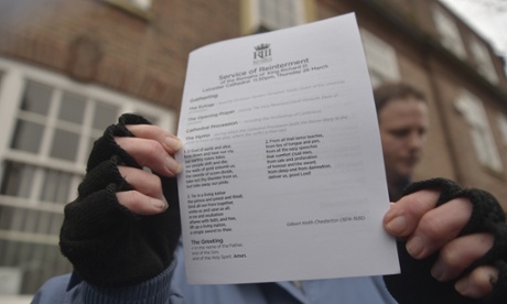 Order of service for the reinterment service of Richard III at Leicester cathedral.