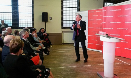 Gordon Brown at Calton Parkhead church