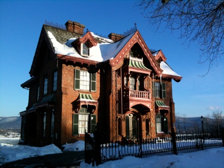 House designed by architect Andrew Jackson Downing in Newburgh, New York.