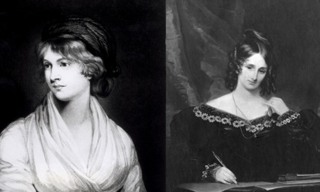 Mary Wollstonecraft and her daughter Mary Shelley.